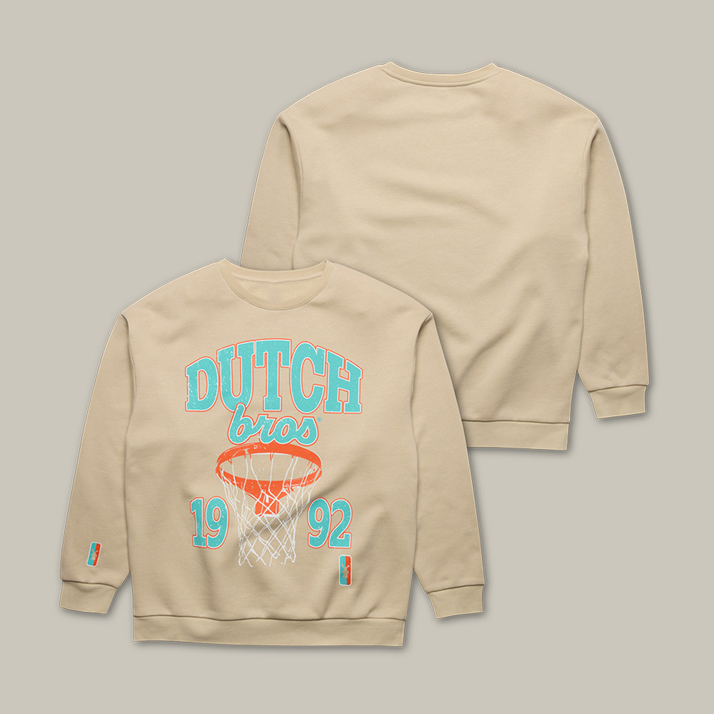 Dutch Bros Basketball Sweatshirt American Coffee Chain Dutch Bros Apparel Fan Gift