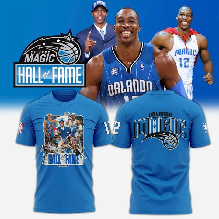 Dwight Howard Orlando Magic Hall Of Fame T-Shirt Basketball Fan Merch Fan Gifts For Men