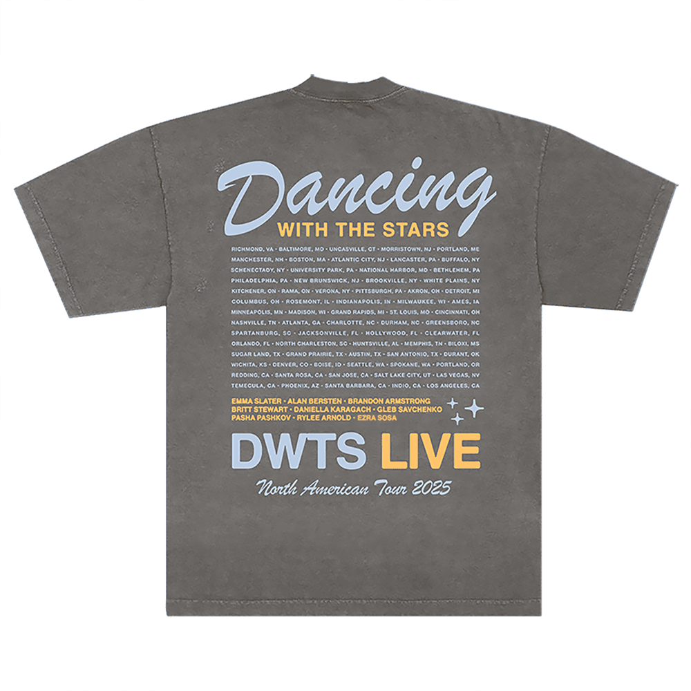 DWTS Tour Merch Shirt Dancing With The Stars Tour 2025 T-Shirt Music Lovers Gifts For Fan DWTS Tour Merch Shirt Dancing With The Stars Tour 2025 T-Shirt Music Lovers Gifts For Fan