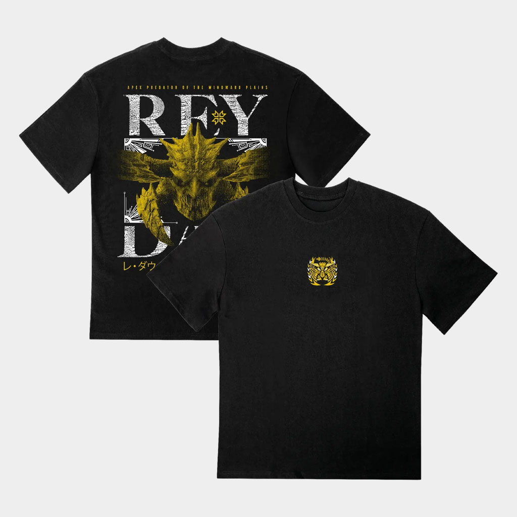 Dyenamik Merch Monster Hunter Rey Dau T-Shirt Birthday Gift Ideas For Husband