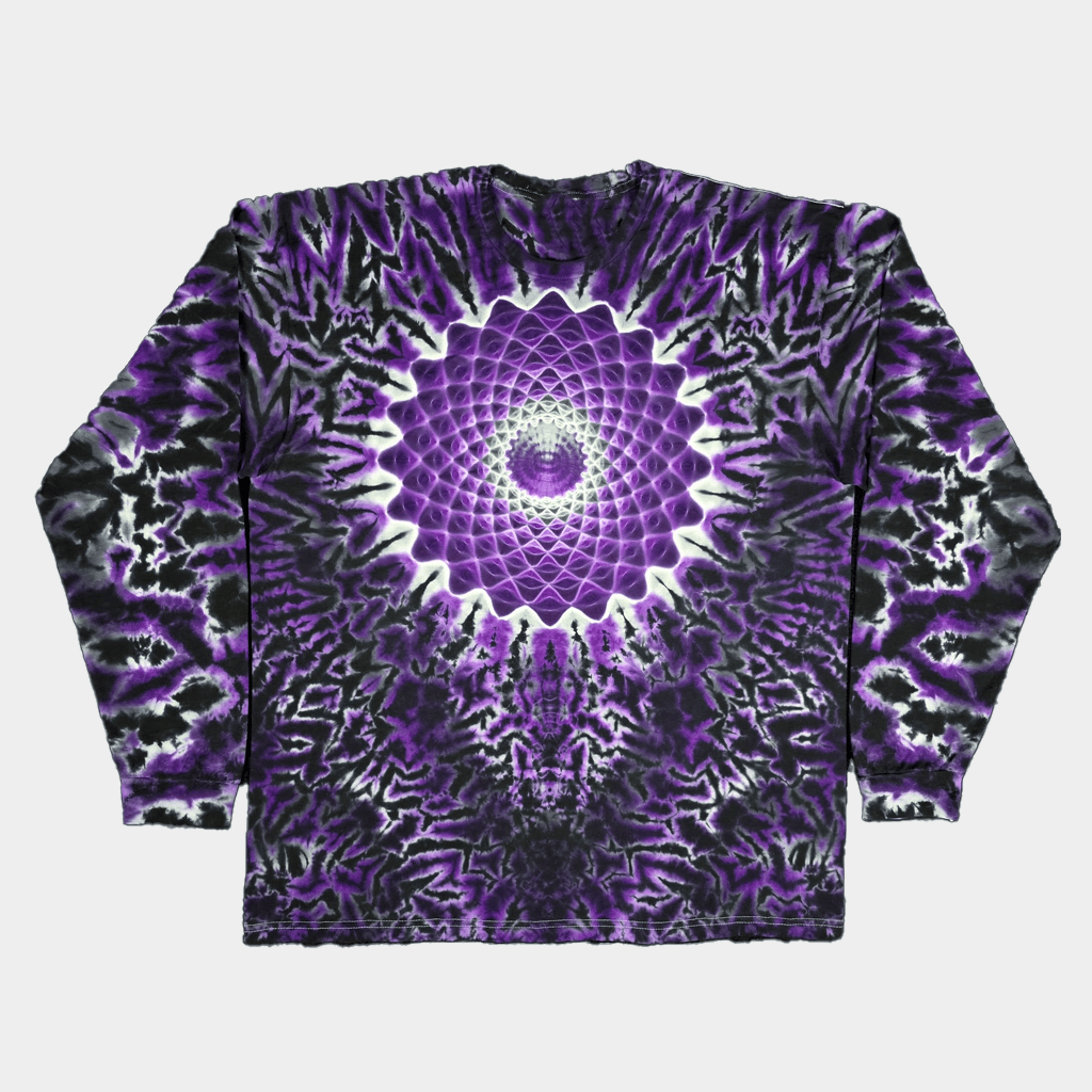 Dyes N Good Vibes Merch Purple Mist Scrunch Combo Long Sleeve T-Shirt Gifts For BFF