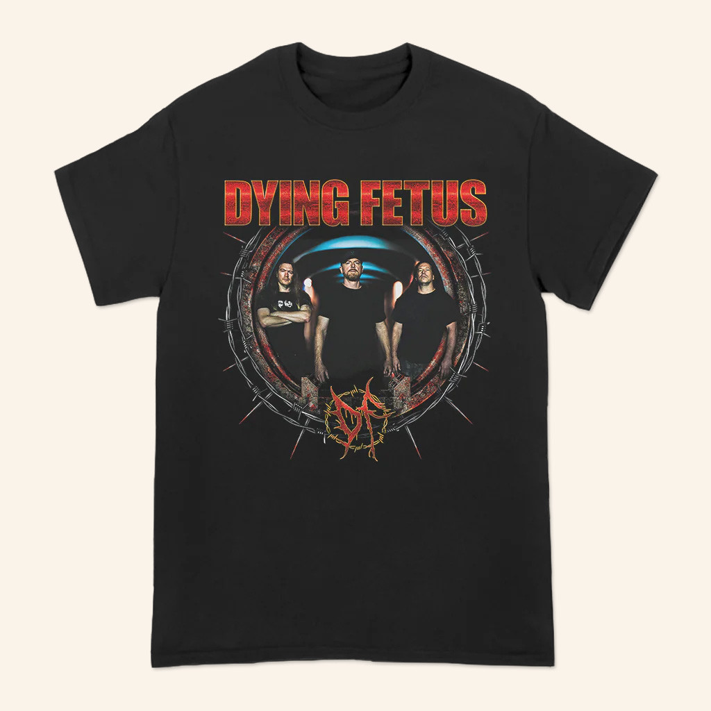 Dying Fetus Band Merch Dying Fetus Spike Circle T-Shirt Xmas Presents For Dad Dying Fetus Band Merch Dying Fetus Spike Circle T-Shirt Xmas Presents For Dad