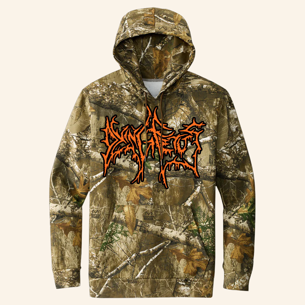 Dying Fetus Merch Dying Fetus Logo Camo Hoodie Presents For Music Lovers