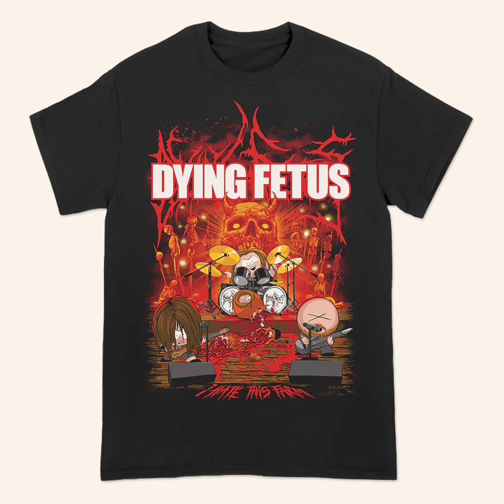 Dying Fetus Merch I Hate This Farm T-Shirt Music Gift Ideas For Guys