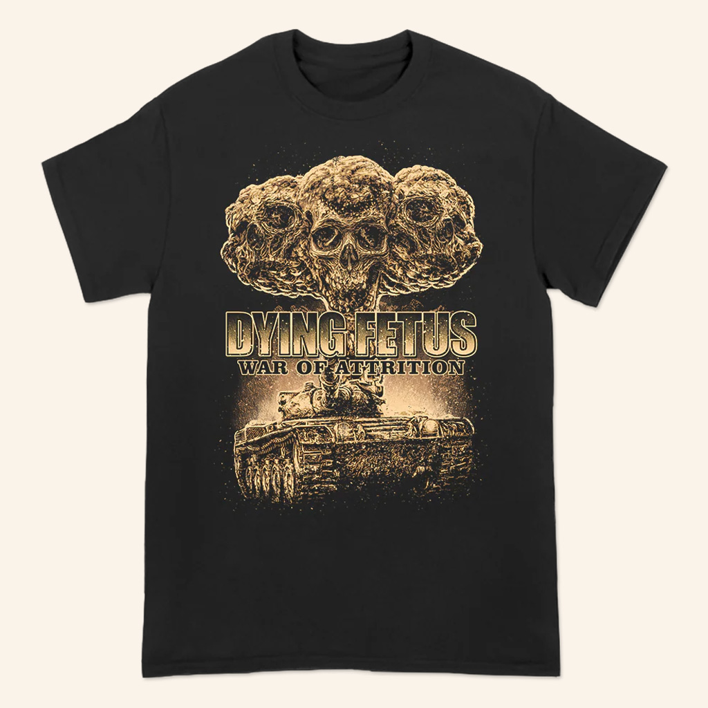 Dying Fetus Merch War Of Attrition Logo T-Shirt Gifts For Music Lovers