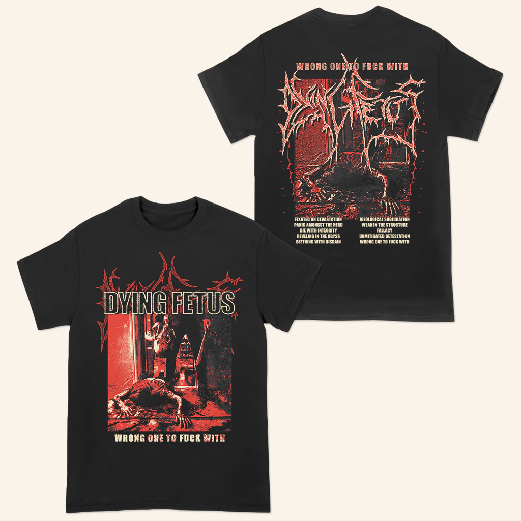 Dying Fetus Merch Wrong One Red Version T-Shirt Gifts For Music Enthusiasts