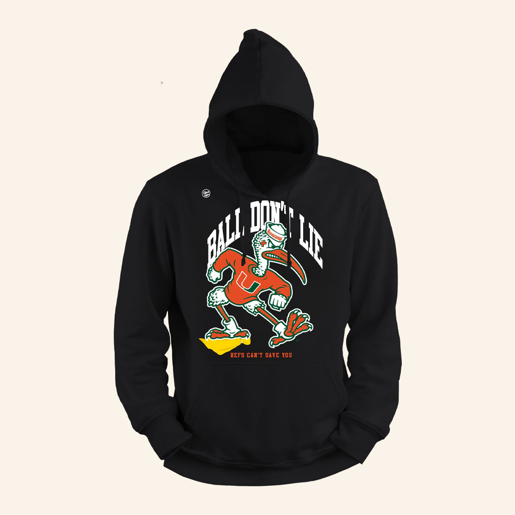 Dyme Lyfe Merch Miami Football Ball Don't Lie Hoodie Best Gifts For Football Fans
