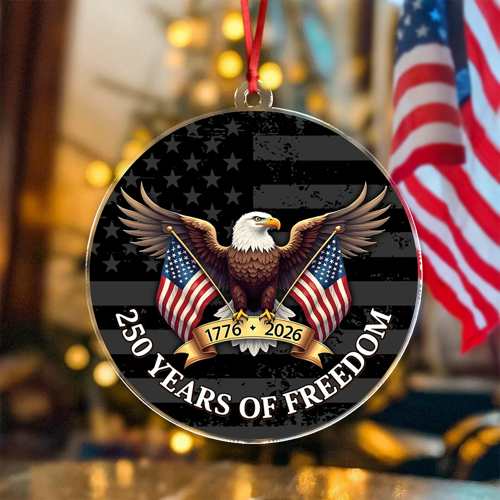 Eagel USA 250 Years Of Freedom 1776 2026 Ornament American Patriot Present Ideas