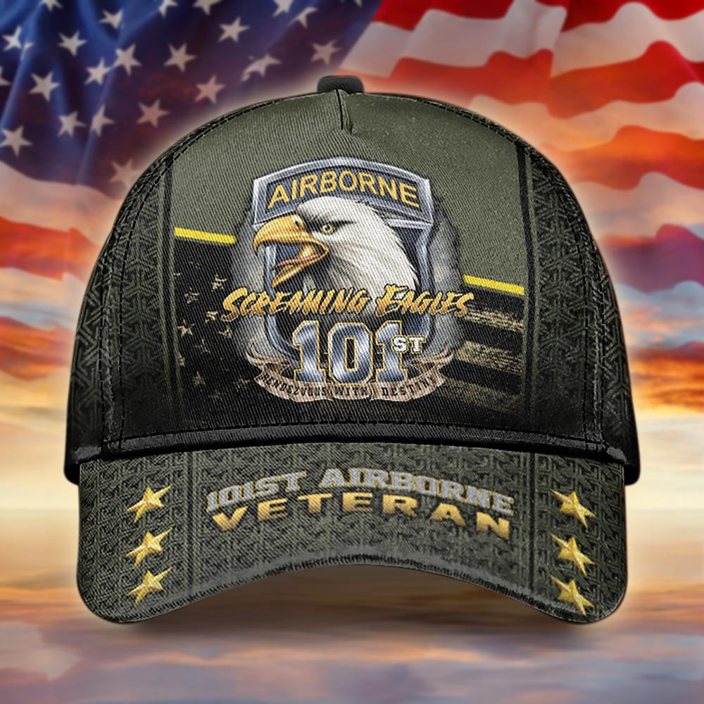 Eagle 101st Airborne Veteran Hat Pride Military Cap Gift Ideas For Dad