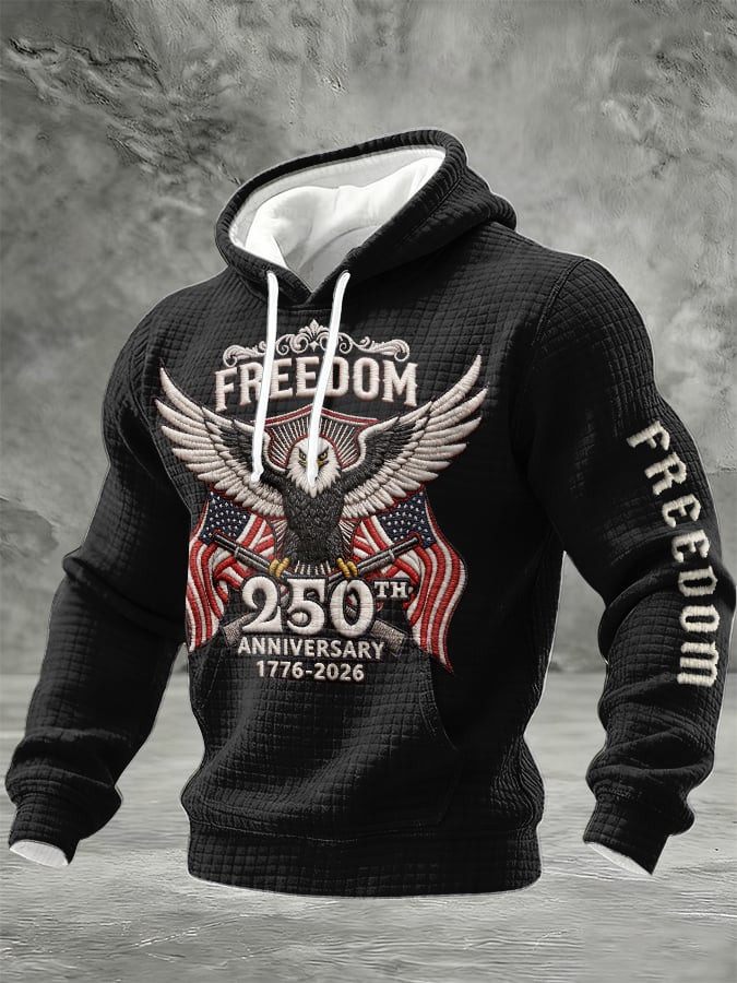 Eagle 1776 2026 250th Anniversary Freedom Hoodie Best 4Th Of July Clothes Gifts For Father