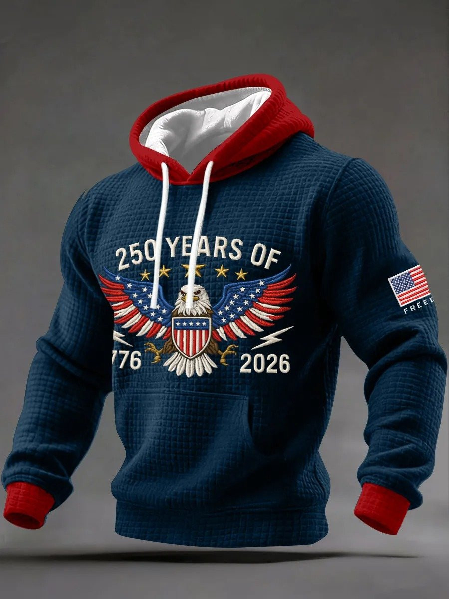 Eagle 250 Years Of America 1776 2026 Hoodie Freedom Patriotic Hoodies Gifts For Husband