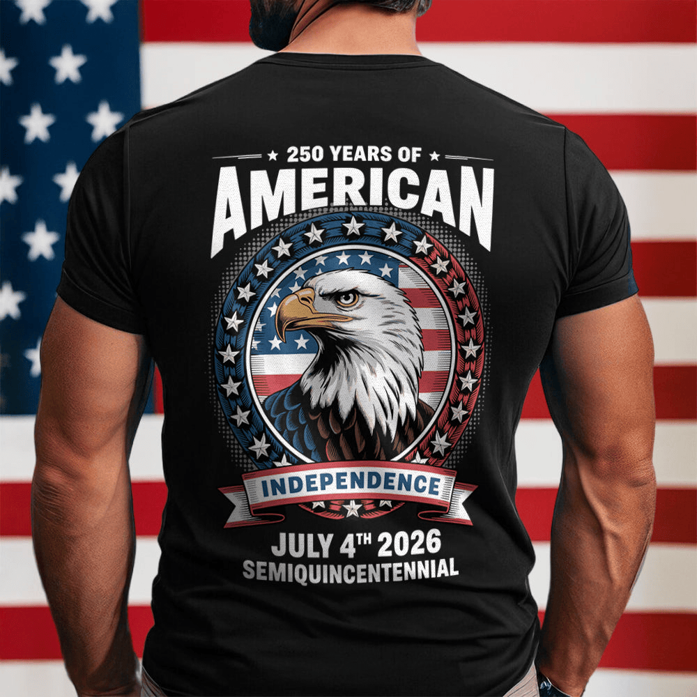 Eagle 250 Years Of America Anniversary T-Shirt Independence Day 2026 Shirt 4th Of July Gifts