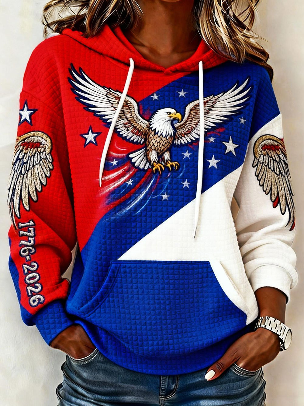 Eagle 250 Years Of America Hoodie 1776 2026 Merch USA 250Th Anniversary Patriotic Hooodie