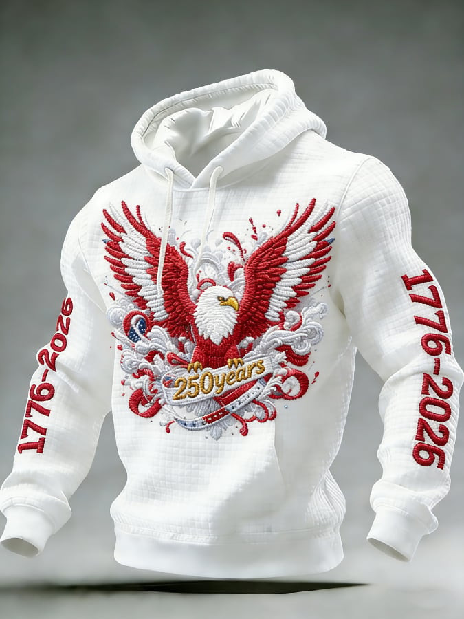 Eagle 250 Years Of America Hoodie 250th Anniversary 1776 2026 Merch American Patriot Apparel