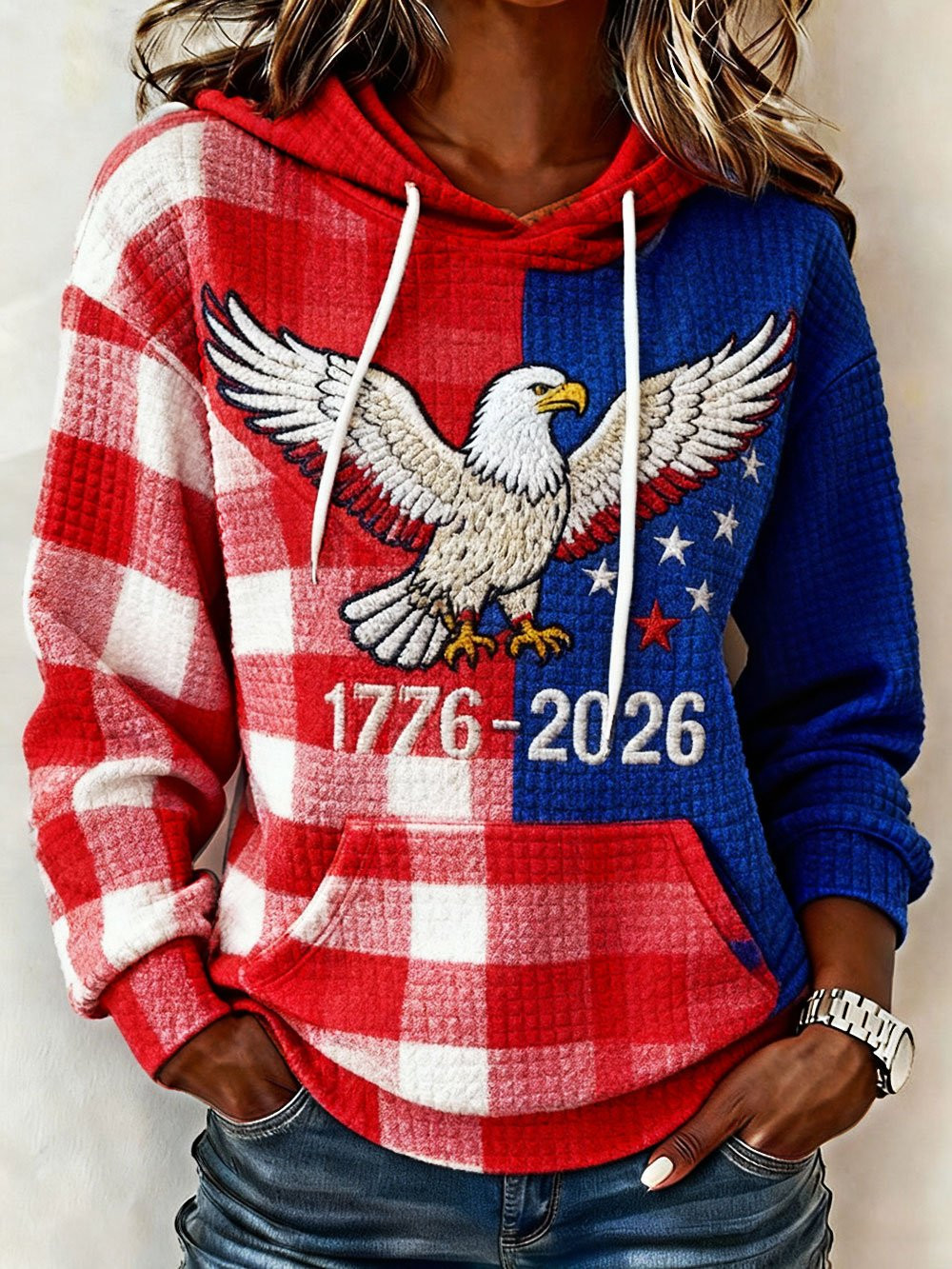 Eagle 250 Years Of America Hoodie USA 250Th Anniversary Patriotic Clothing 1776 2026 Merch