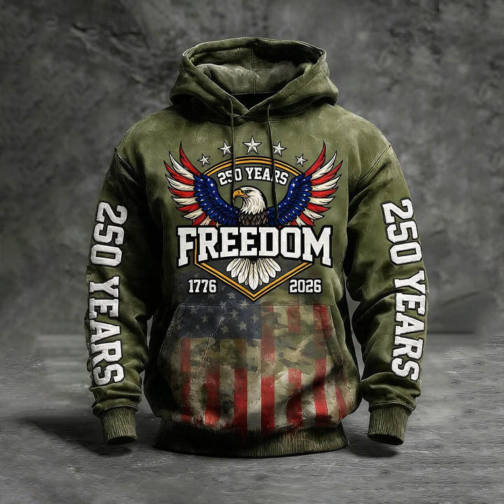 Eagle 250 Years Of Foudning The USA 1776 2026 Hoodie America's 250 Birthday Apparel