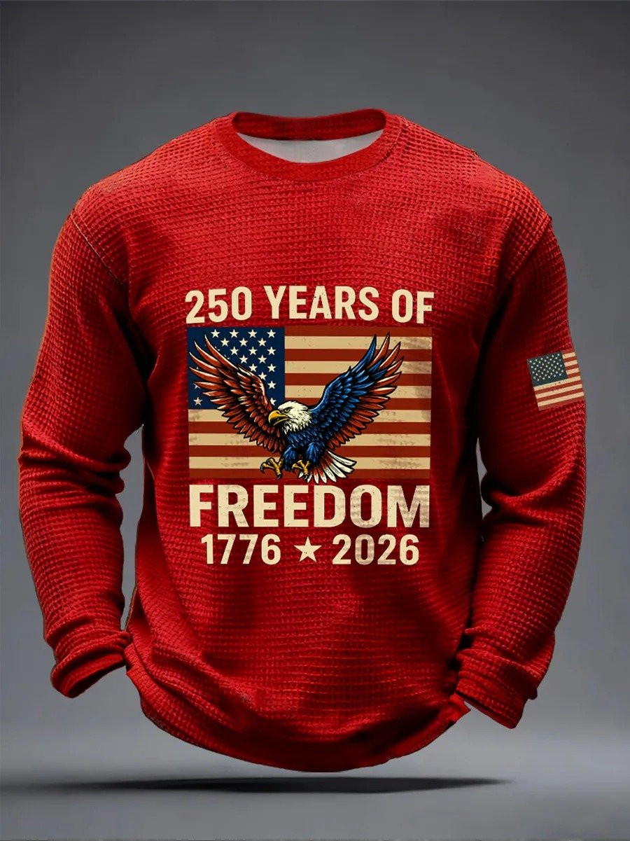 Eagle 250 Years Of Freedom 1776 2026 Sweatshirt American Flag Apparel Great Gifts For Him