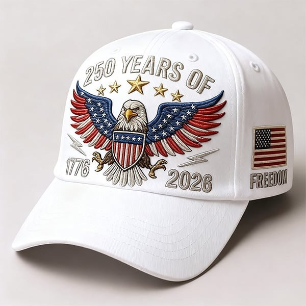 Eagle 250 Years Of Freedom Hat American Flag Baseball Cap Merch Patriotic Themed Gifts