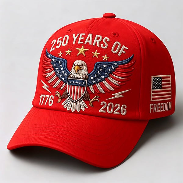 Eagle 250 Years Of Freedom Hat American Flag Baseball Cap Merch Patriotic Themed Gifts