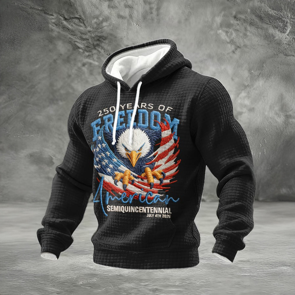 Eagle 250 Years Of Freedom Hoodie 1776 2026 Independence Day 2026 Merch 4th Of July Gifts