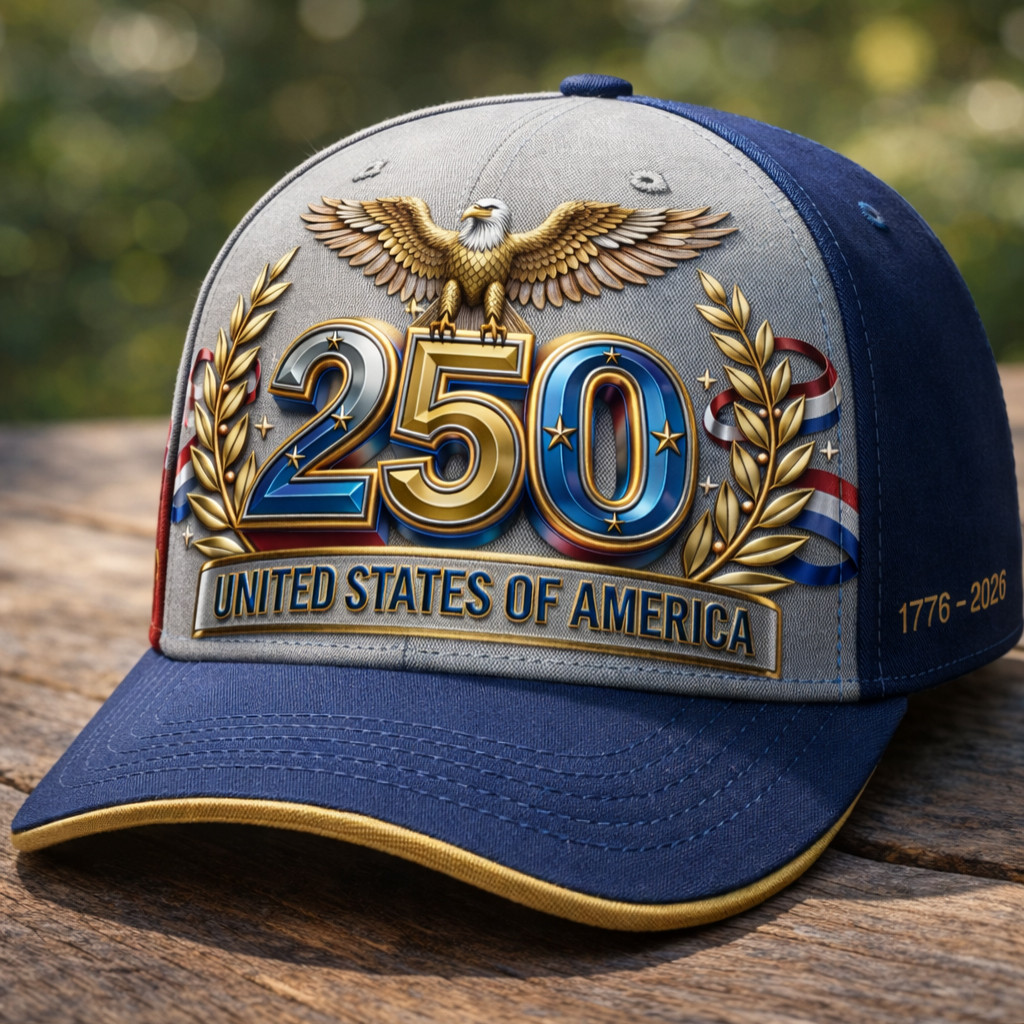 Eagle 250Th Anniversary 1776 2026 Hat America's Birthday Cap Great Gift Ideas