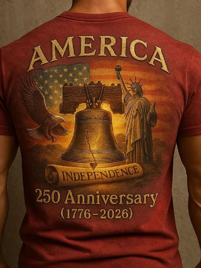 Eagle 250th Anniversary 1776 2026 T-Shirt Independence Day Clothes Perfect Gifts For Him