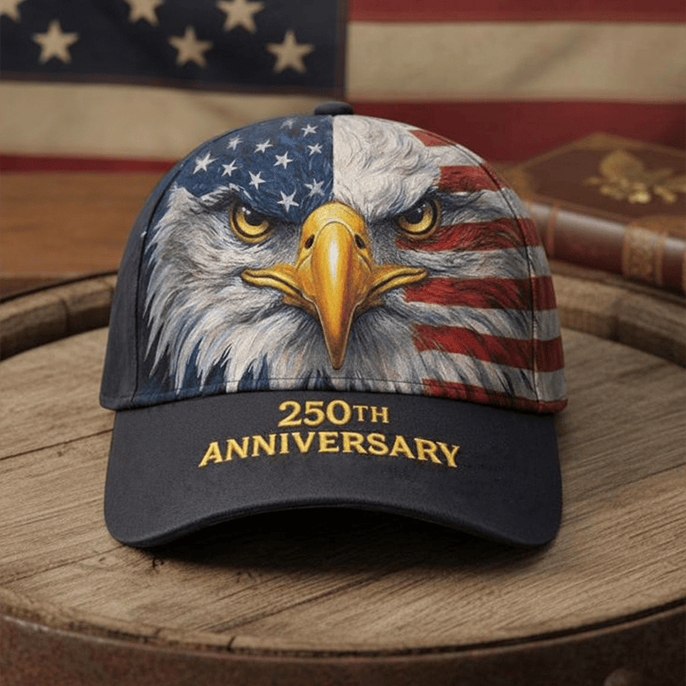 Eagle 250Th Anniversary Hat Freedom Baseball Cap Great Gifts For Patriotic Men