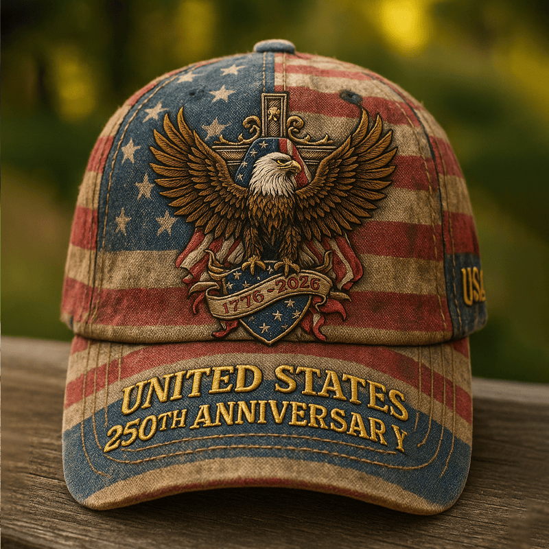 Eagle 250Th Anniversary Hat United States 1775 2026 Patriotic Baseball Cap Gifts For Dad