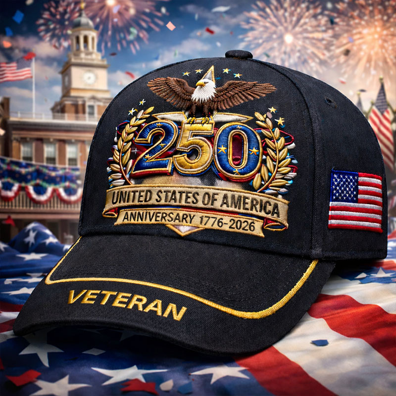 Eagle 250th Anniversary Of America Hat Independence Day 2026 Baseball Cap