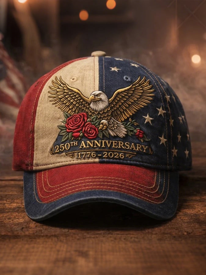 Eagle 250th Anniversary Of The United States Hat 1776 2026 Merch Patriotic Cap