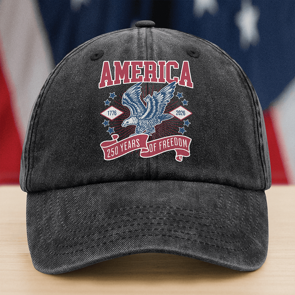 Eagle America 1776 2026 250 Years Of Freedom Hat Patriotic Baseball Cap Gift For Boyfriend