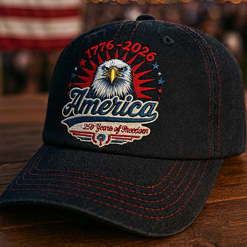 Eagle America 1776 2026 Anniversary Hat 250 Years Of Freedom Hat Gifts For A Patriotic Person