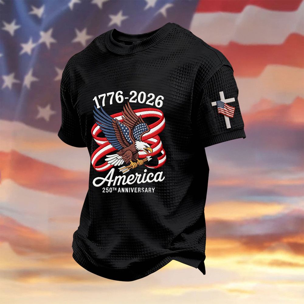 Eagle America 1776 2026 T-Shirt USA 250Th Anniversary Clothes Patriotic Gift For 4th Of July