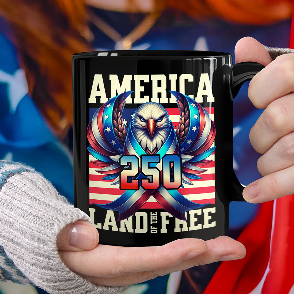 Eagle America 250 USA Freedom Land Of Free Mug Independence Day Cup Gift For Coffee Lovers