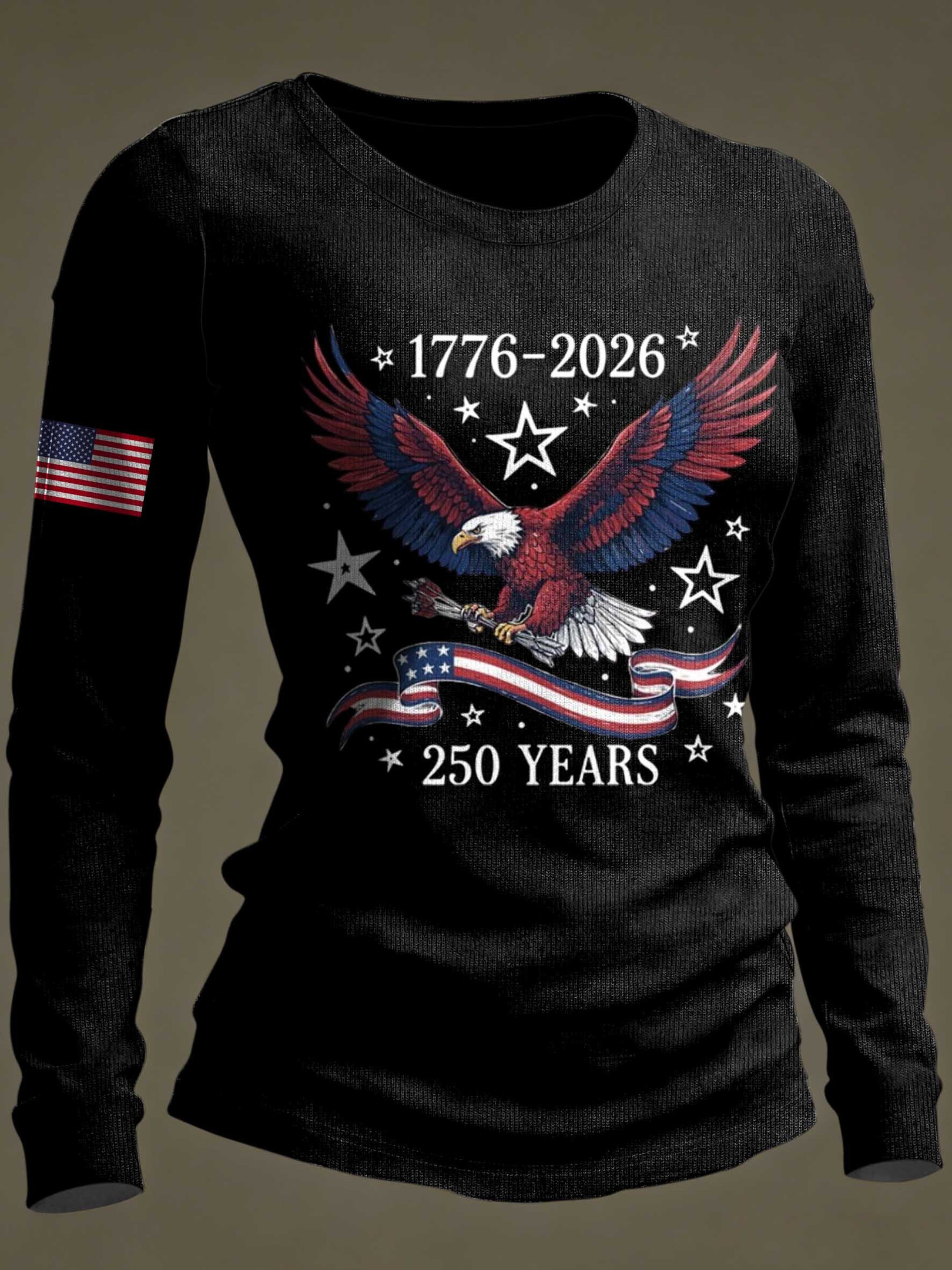 Eagle America 250 Years Long Sleeve Shirt 250th Anniversary 1776 2026 Merch 4Th Of July Gifts