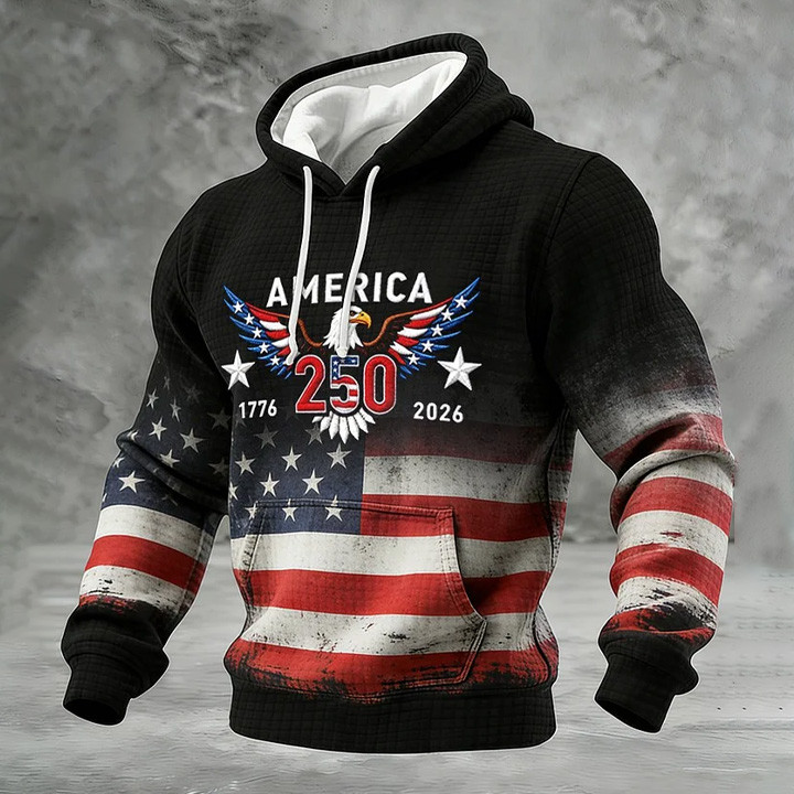 Eagle America 250 Years Of Freedom 1776 2026 Hoodie Best 4Th Of July Apparel Gift For Him