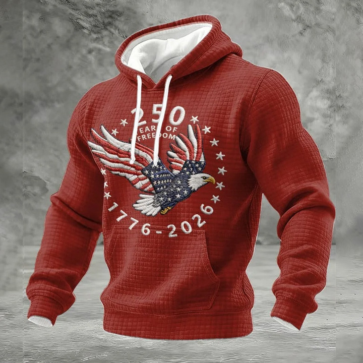 Eagle America 250 Years Of Freedom 1776 2026 Hoodie Fourth Of July Clothing Gift Ideas