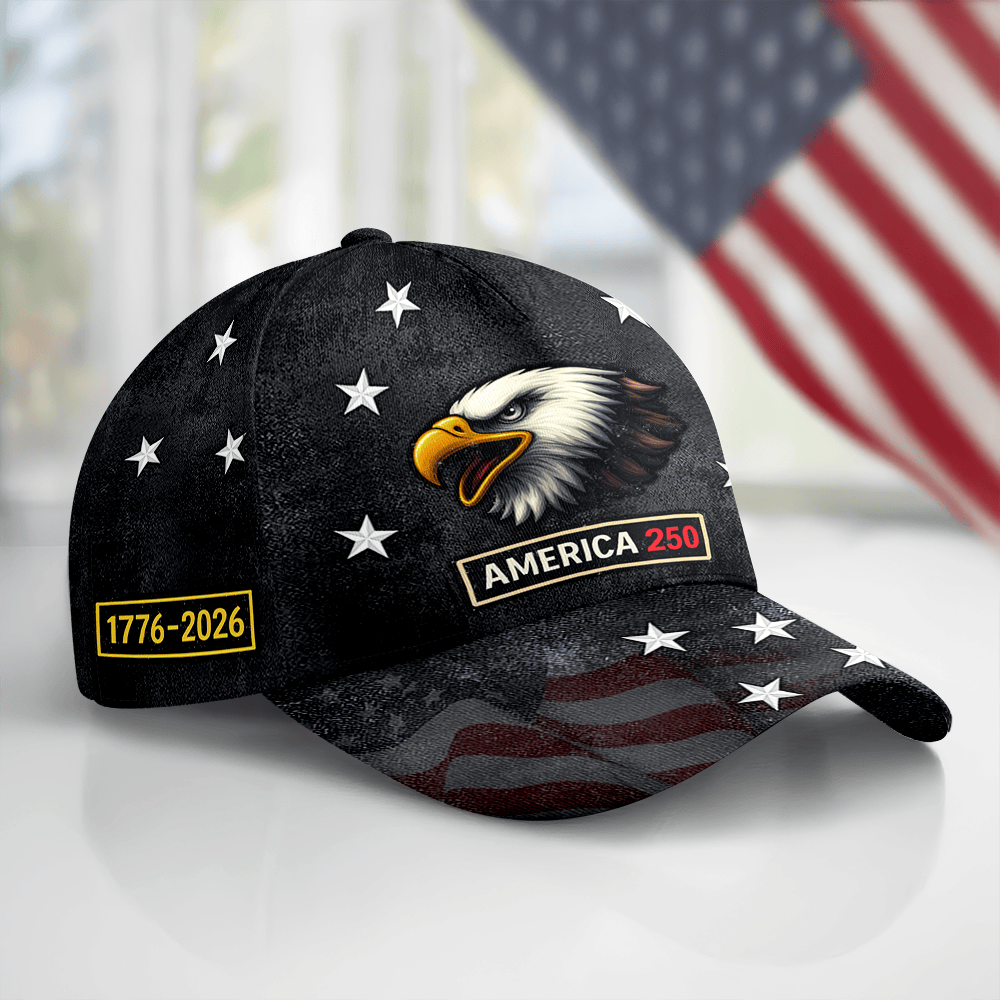 Eagle America 250 Years Of Freedom Classic Hat Independence Day Baseball Cap