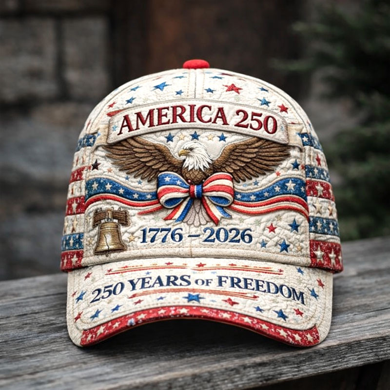 Eagle America 250 Years Of Freedom Hat 1776 2026 Liberty Bell Baseball Cap