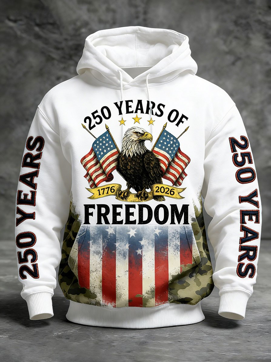 Eagle America 250 Years Of Freedom Hoodie 250th Anniversary Best 4Th Of July Apparel