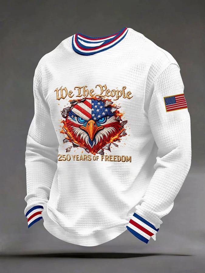 Eagle America 250 Years Of Freedom Long Sleeve Shirt We The People Fourth Of July Apparel Eagle America 250 Years Of Freedom Long Sleeve Shirt We The People Fourth Of July Apparel