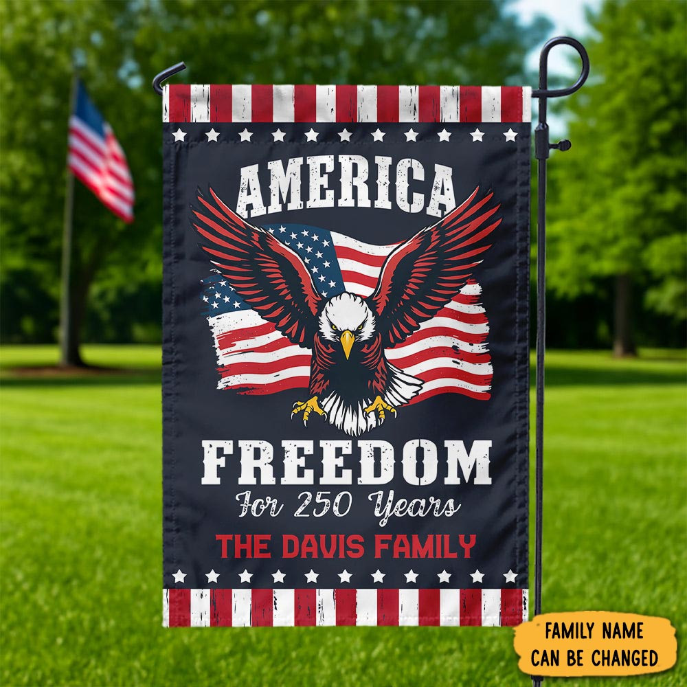 Eagle America 250 Years Of Freedom Patriotic Eagle Flag July 4th Presents