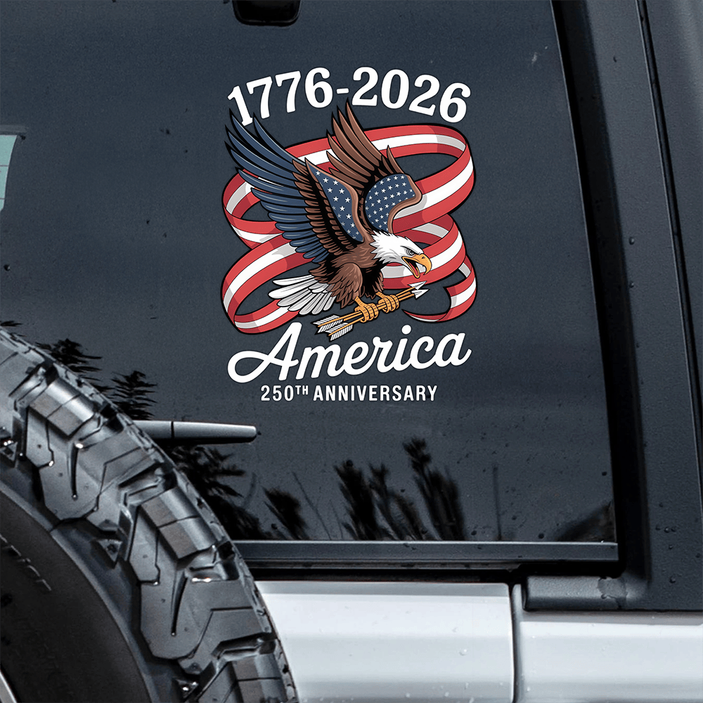 Eagle America 250th Anniversary 1776 2026 Car Stickers Patriotic Stickers