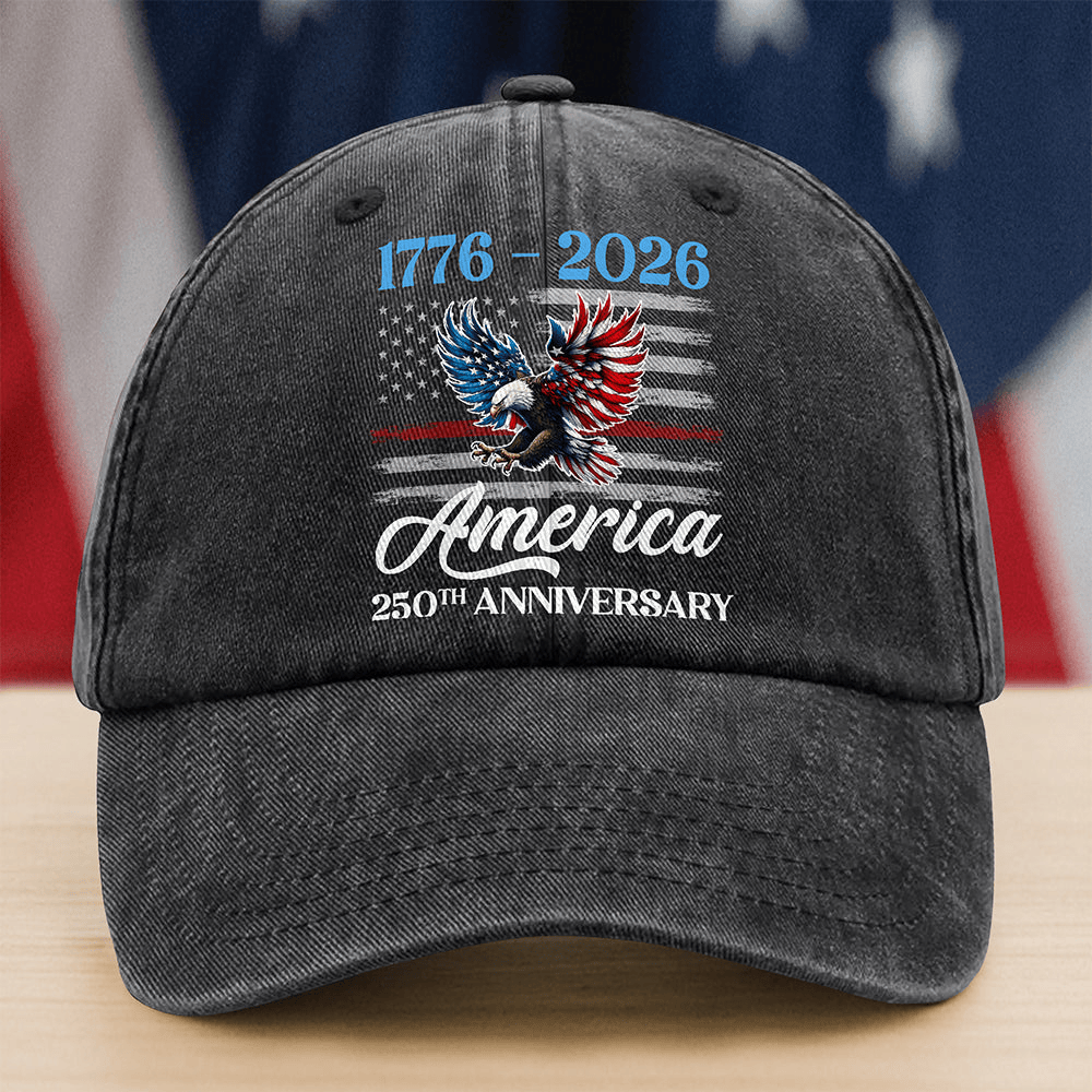 Eagle America 250th Anniversary 1776 2026 Hat 4Th Of July Cap Patriotic Gift For Him