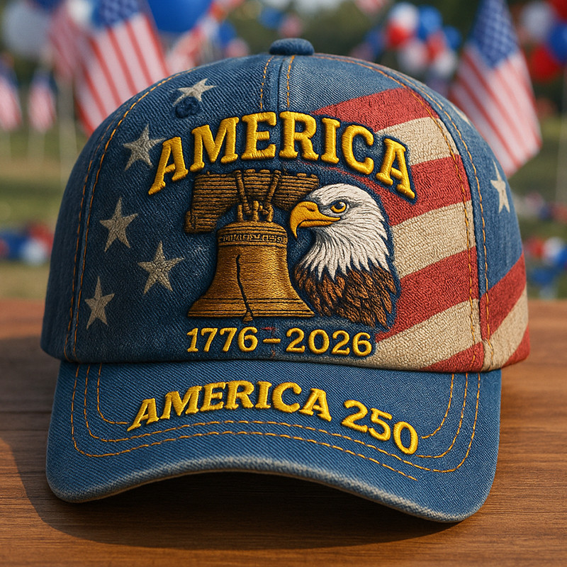 Eagle America 250Th Anniversary 1776 2026 Hat Independence Day 2026 Cap Patriotic Gifts