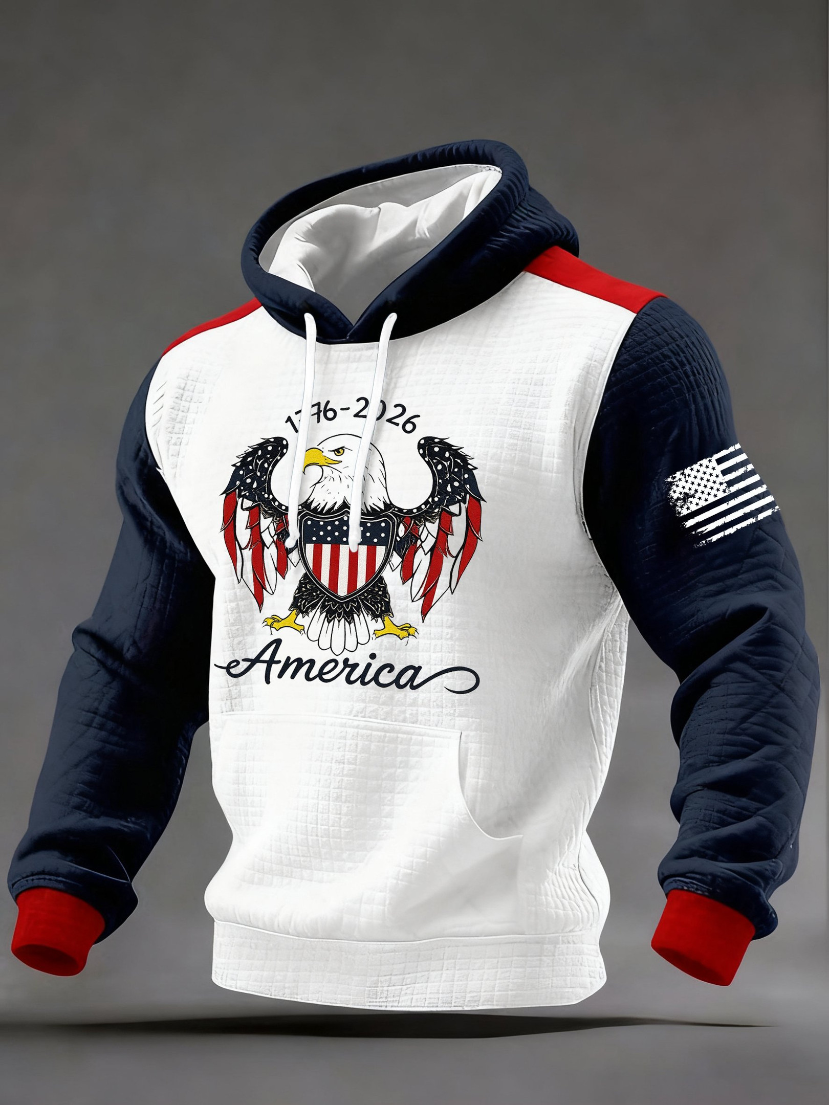 Eagle America 250th Anniversary 1776 2026 Hoodie Patriotic Hoodies For Men Fourth Of July Gifts