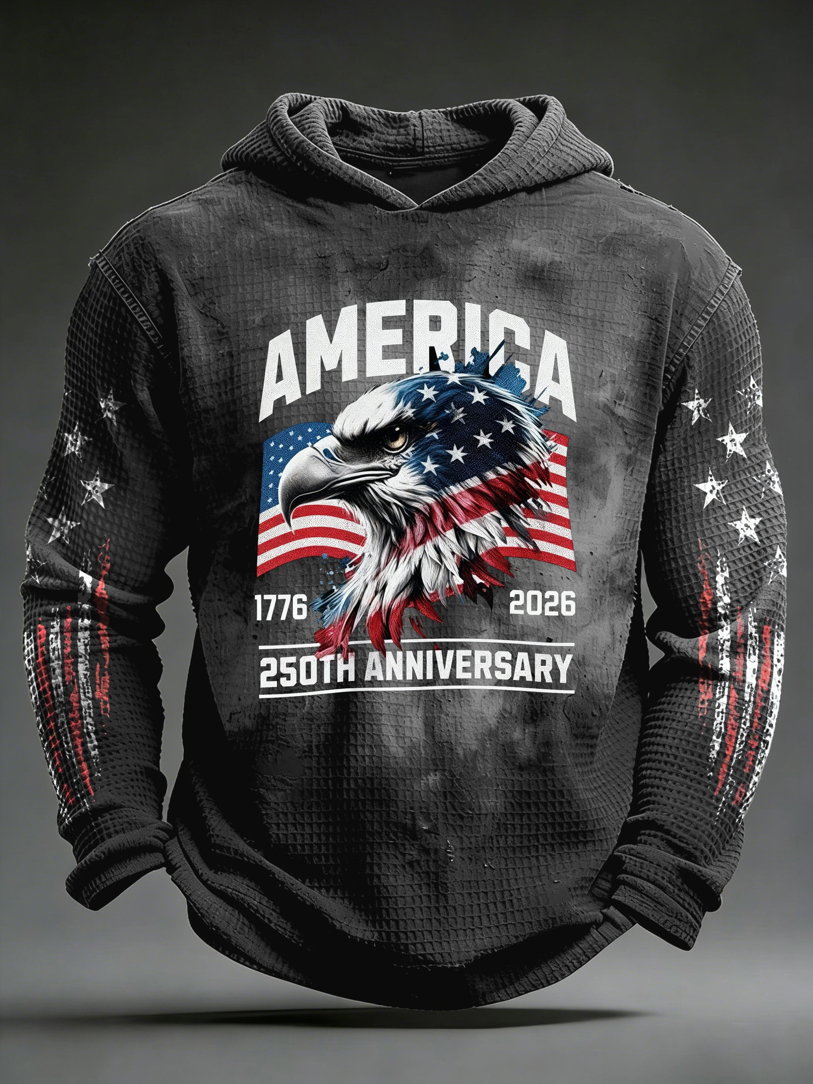 Eagle America 250th Anniversary 1776 2026 Hoodie USA Flag Patriotic Men's Apparel Eagle America 250th Anniversary 1776 2026 Hoodie USA Flag Patriotic Men's Apparel