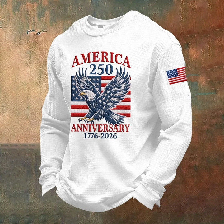 Eagle America 250th Anniversary 1776 2026 Long Sleeve Shirt America's Birthday Apparel Gift