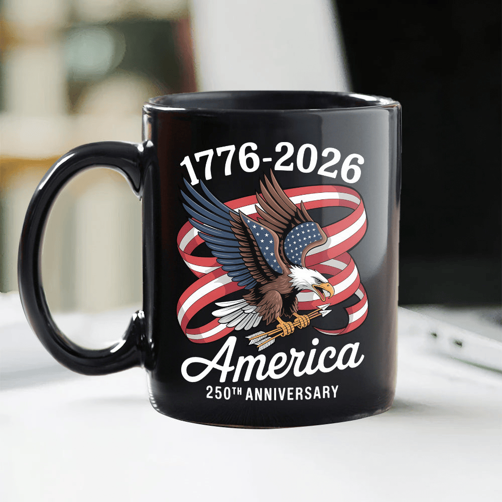 Eagle America 250th Anniversary 1776 2026 Mug Independence Day Cup Gift For Him