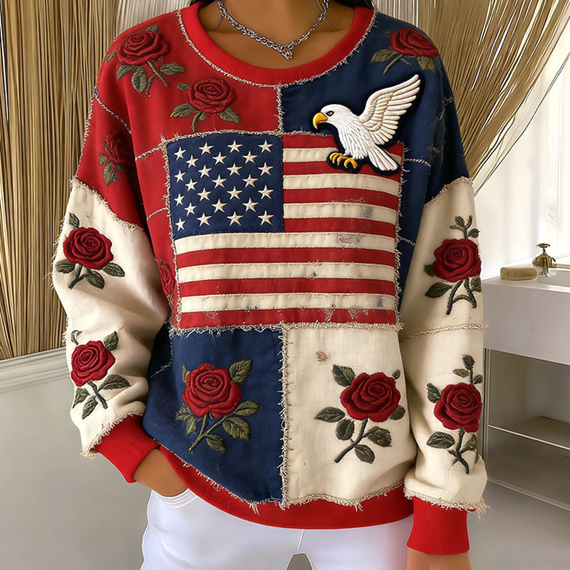 Eagle America 250th Anniversary 1776 2026 Sweatshirt 4th Of July Clothing Line Gifts